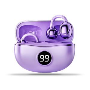 Bolizma Wireless Open Ear Earbuds with Bluetooth 5.4, Air Clip-on Design, Lightweight Comfort, Stable Fit Open Ear Bluetooth Earphones, Built-in Mic, 50H Play