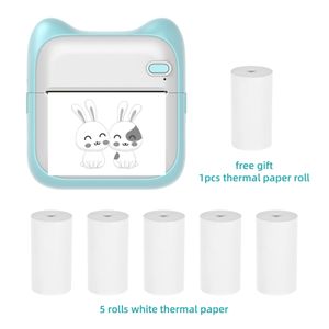 Bisofice Mini Pocket Photo Printer Portable Thermal Printing Machine 203dpi Wireless BT Connection
